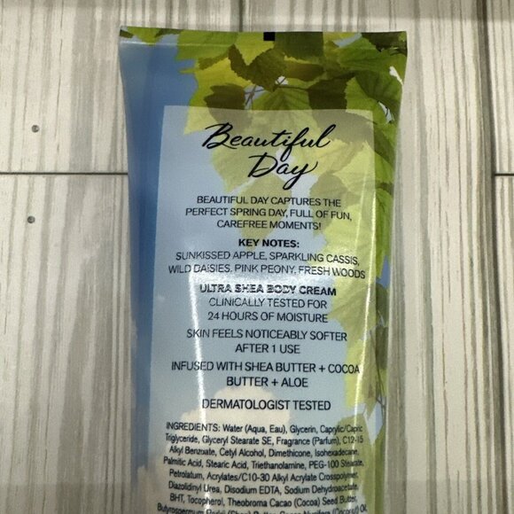 Bath and Body Works Beautiful Day 24 HR Ultra Shea Body Cream 8 oz - Picture 5 of 7